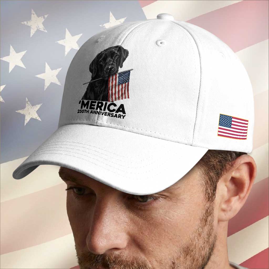 Patriotic Labrador Retriever Baseball Cap America 250th Anniversary Gift TS12 Print Your Wear
