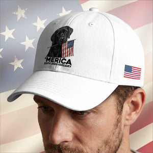Patriotic Labrador Retriever Baseball Cap America 250th Anniversary Gift TS12 Print Your Wear