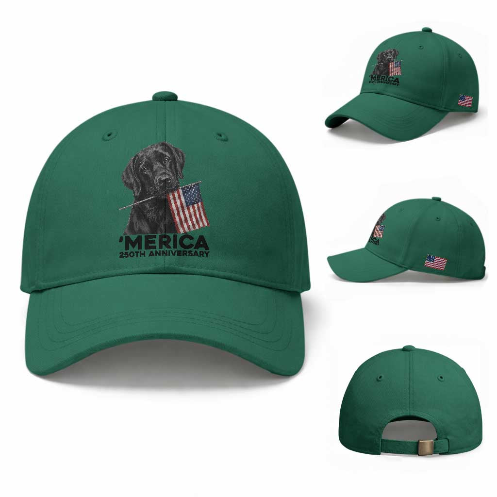 Patriotic Labrador Retriever Baseball Cap America 250th Anniversary Gift TS12 Baseball Cap Universal Fit Irish Green Print Your Wear