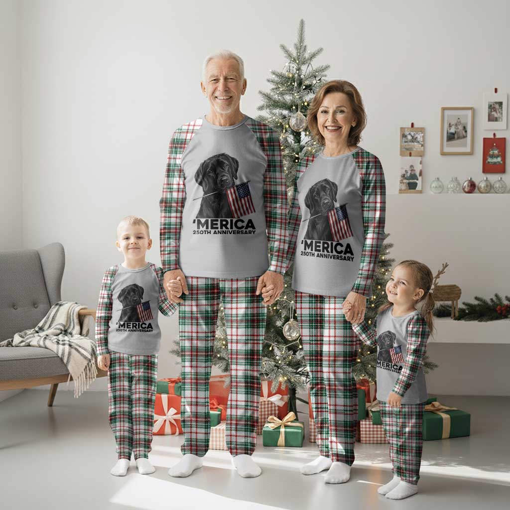 Patriotic Labrador Retriever Plaid Pajama Set America 250th Anniversary Gift TS12 Christmas Plaid Print Your Wear