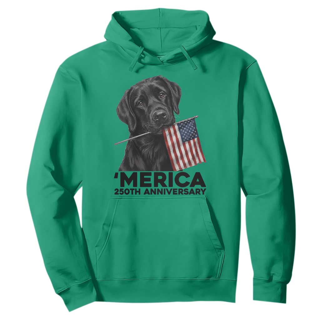 Patriotic Labrador Retriever Hoodie America 250th Anniversary Gift TS12 Irish Green Print Your Wear