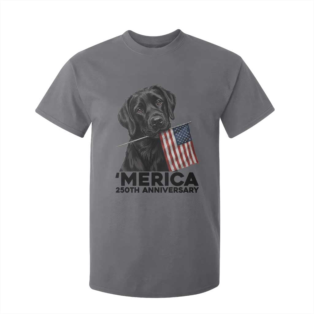 Patriotic Labrador Retriever T Shirt For Kid America 250th Anniversary Gift TS12 Charcoal Print Your Wear