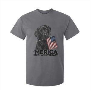 Patriotic Labrador Retriever T Shirt For Kid America 250th Anniversary Gift TS12 Charcoal Print Your Wear