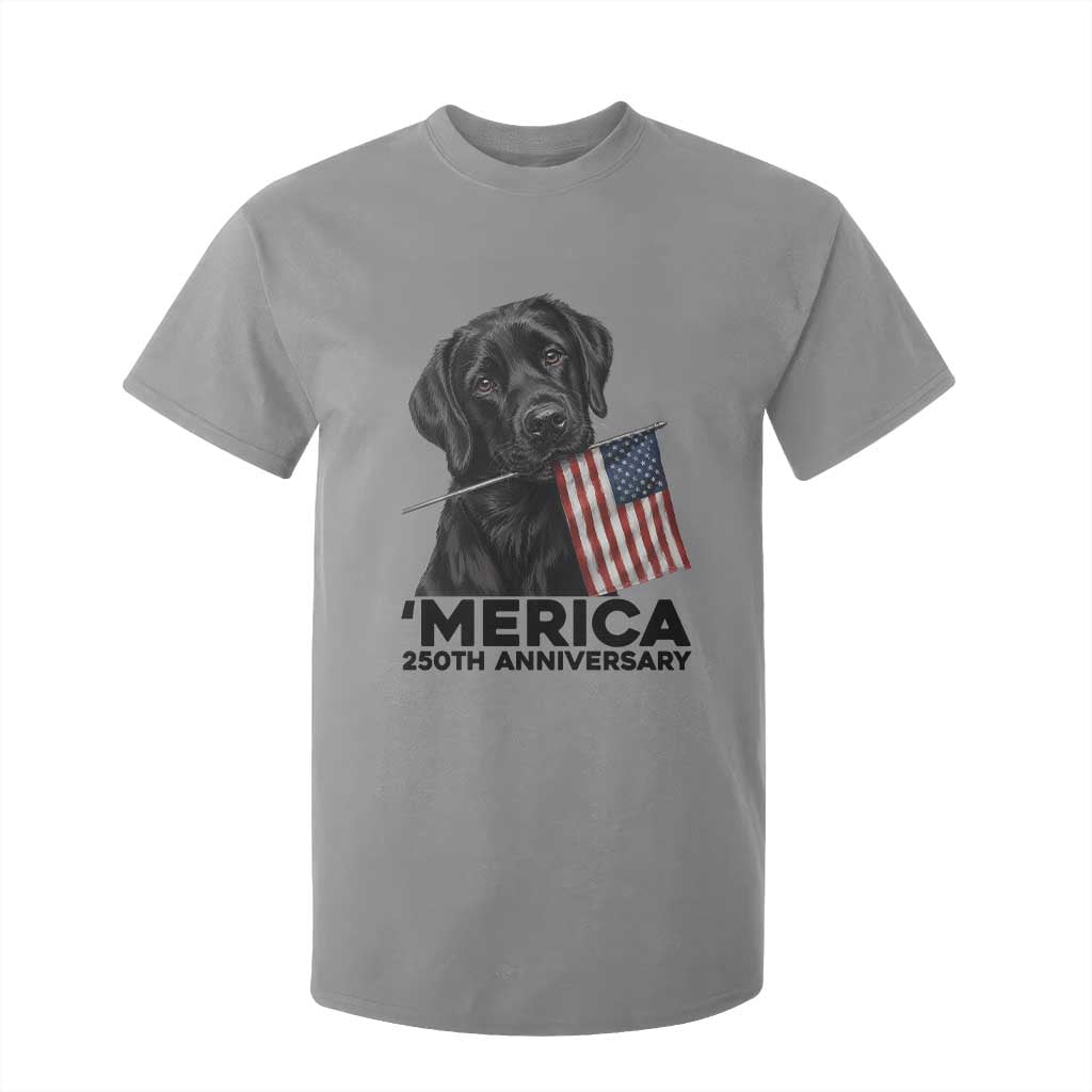 Patriotic Labrador Retriever T Shirt For Kid America 250th Anniversary Gift TS12 Sport Gray Print Your Wear