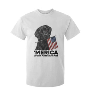 Patriotic Labrador Retriever T Shirt For Kid America 250th Anniversary Gift TS12 White Print Your Wear