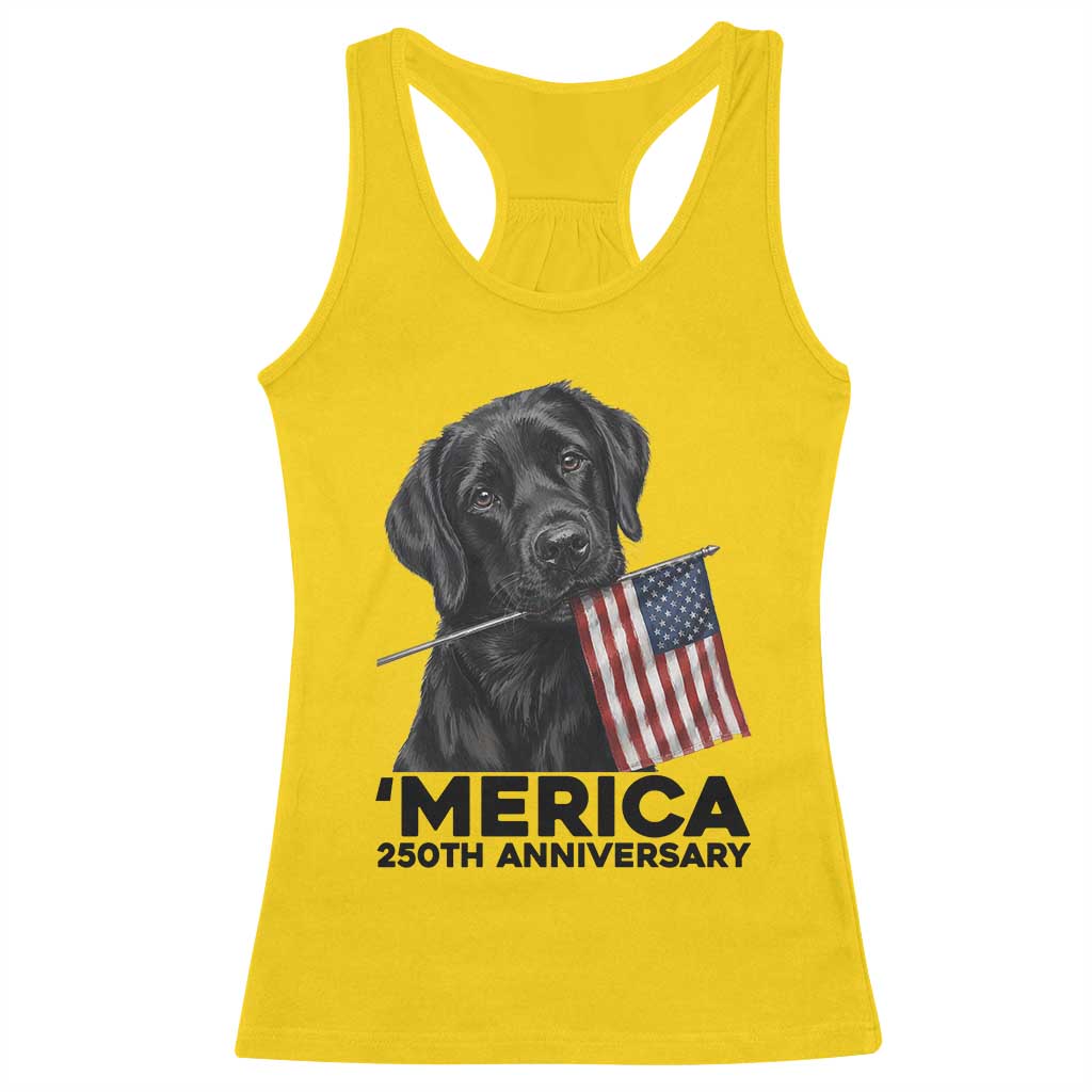 Patriotic Labrador Retriever Racerback Tank Top America 250th Anniversary Gift TS12 Daisy Print Your Wear