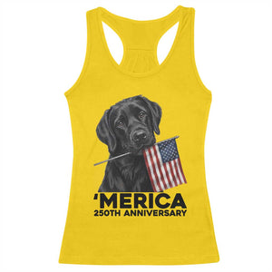 Patriotic Labrador Retriever Racerback Tank Top America 250th Anniversary Gift TS12 Daisy Print Your Wear