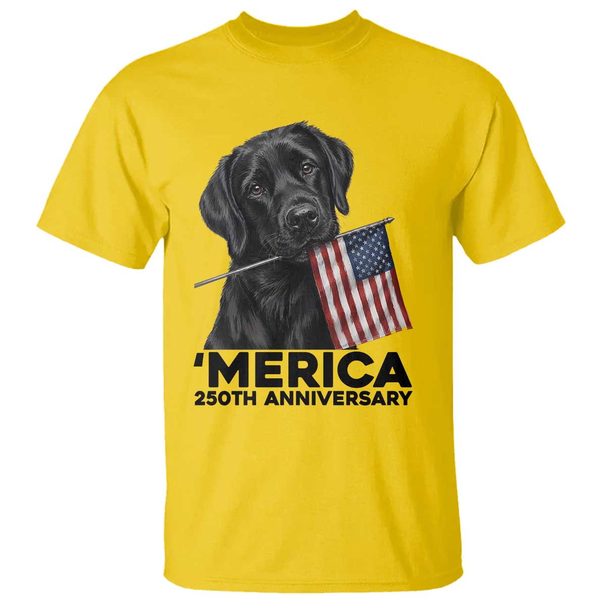Patriotic Labrador Retriever T Shirt America 250th Anniversary Gift TS12 Daisy Print Your Wear