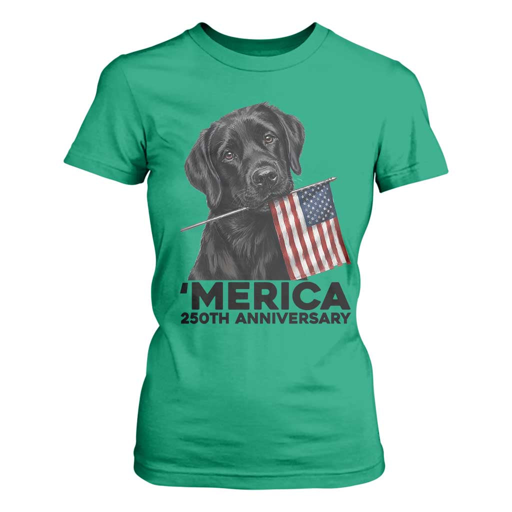 Patriotic Labrador Retriever T Shirt For Women America 250th Anniversary Gift TS12 Irish Green Print Your Wear
