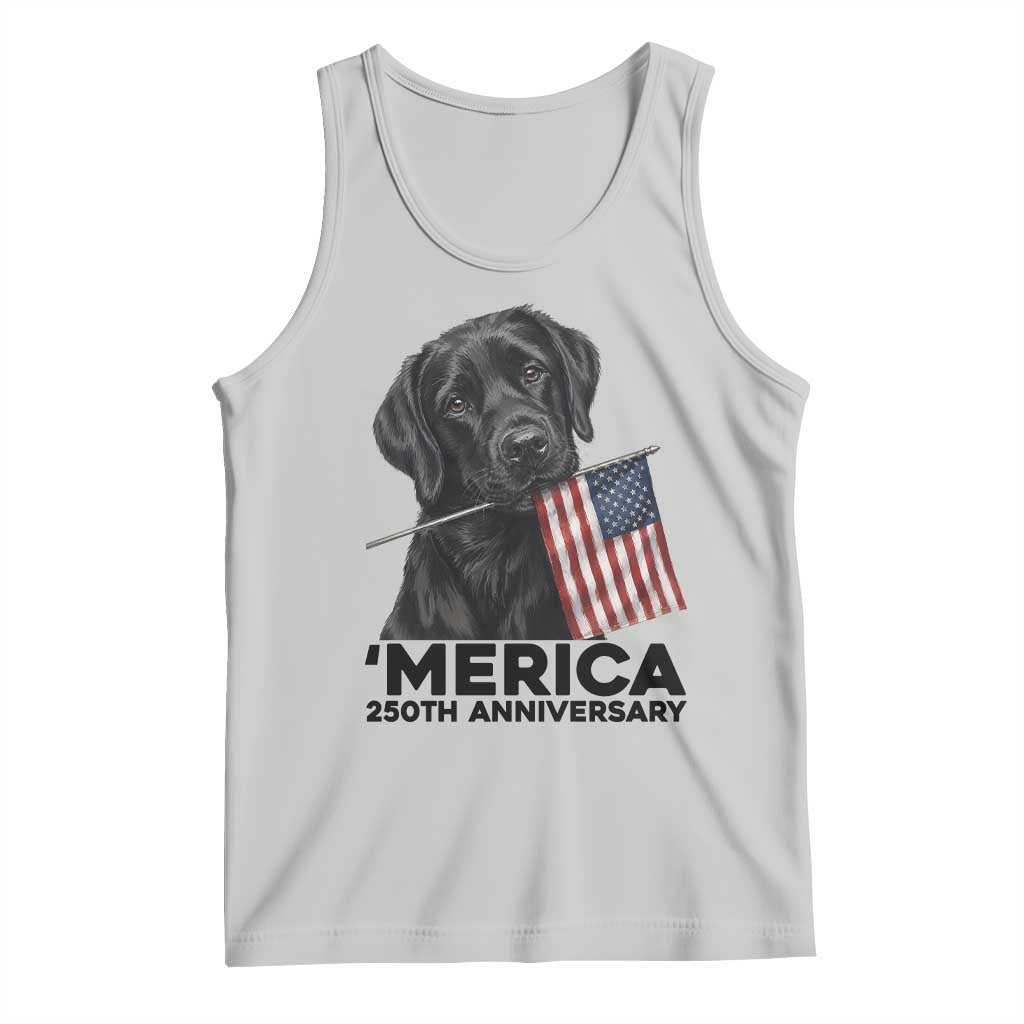 Patriotic Labrador Retriever Tank Top America 250th Anniversary Gift TS12 Ash Print Your Wear
