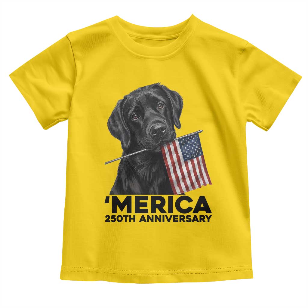 Patriotic Labrador Retriever Toddler T Shirt America 250th Anniversary Gift TS12 Daisy Print Your Wear