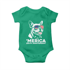 Merica French Bulldog Lover Baby Onesie 250th Anniversary Gift TS12 Irish Green Print Your Wear