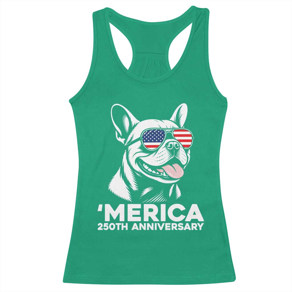 Merica French Bulldog Lover Racerback Tank Top 250th Anniversary Gift TS12 Irish Green Print Your Wear