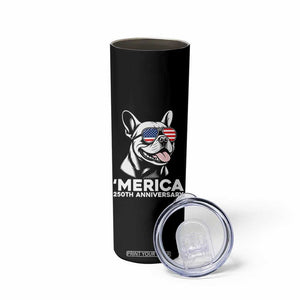 Merica French Bulldog Lover Skinny Tumbler 250th Anniversary Gift TS12 Print Your Wear