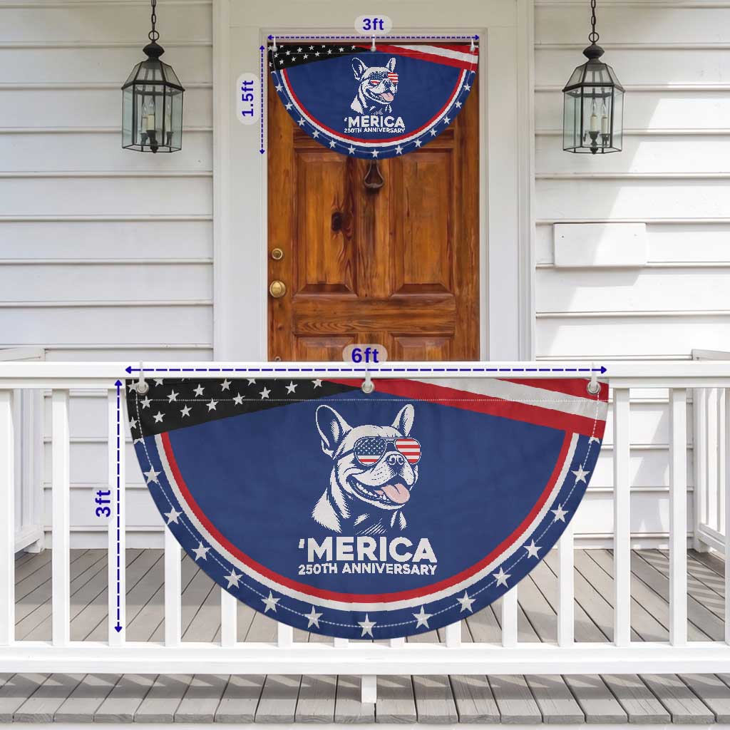 Merica French Bulldog Lover Patriotic Fan Flag 250th Anniversary Gift