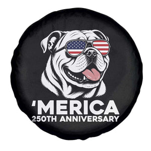 Merica English Bulldog Lover Spare Tire Cover 250th Anniversary Gift TS12 Print Your Wear