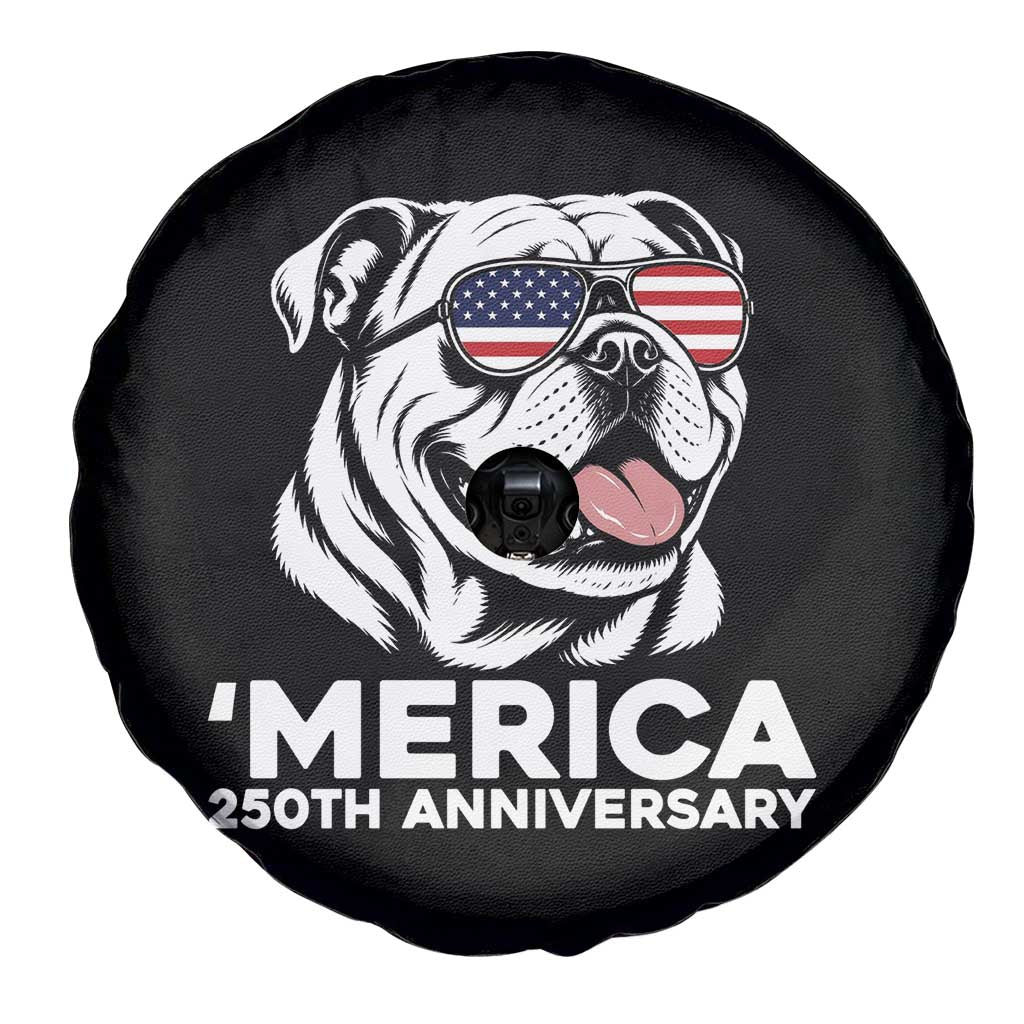 Merica English Bulldog Lover Spare Tire Cover 250th Anniversary Gift TS12 Print Your Wear