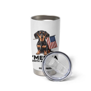 Merica Dachshund Lover Tumbler Cup 250th Anniversary Gift TS12 Print Your Wear