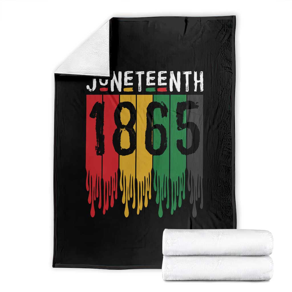 Juneteenth Freedom Pride Throw Blanket African American Heritage Graphic