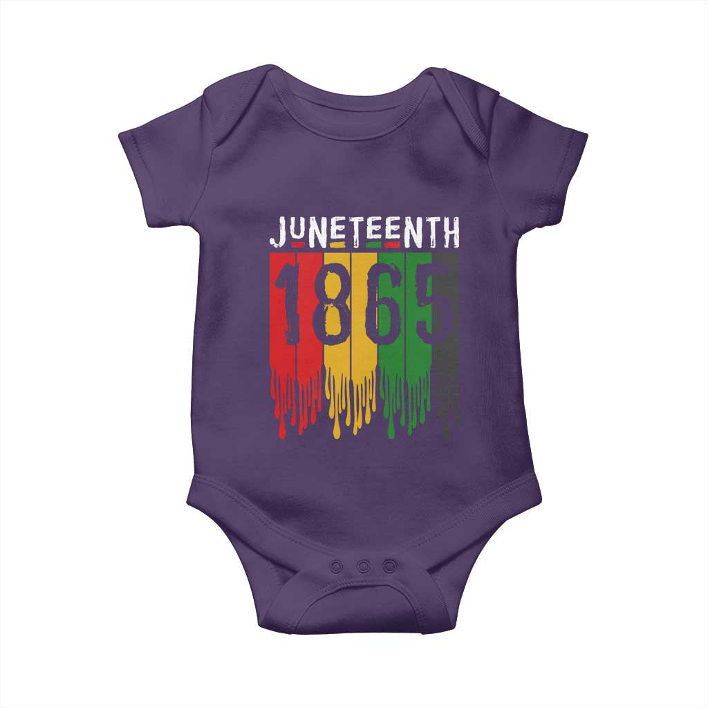 Juneteenth Freedom Pride Baby Onesie African American Heritage Graphic
