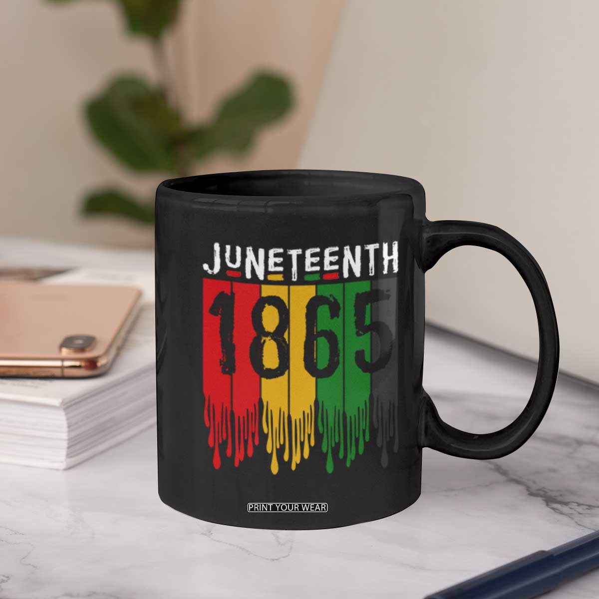 Juneteenth Freedom Pride Coffee Mug African American Heritage Graphic TS12 Print Your Wear