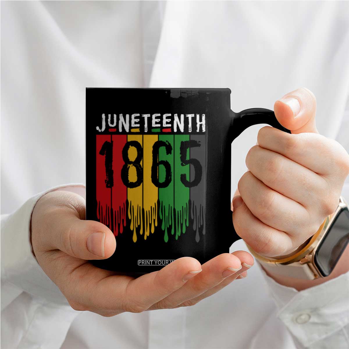 Juneteenth Freedom Pride Coffee Mug African American Heritage Graphic TS12 Print Your Wear