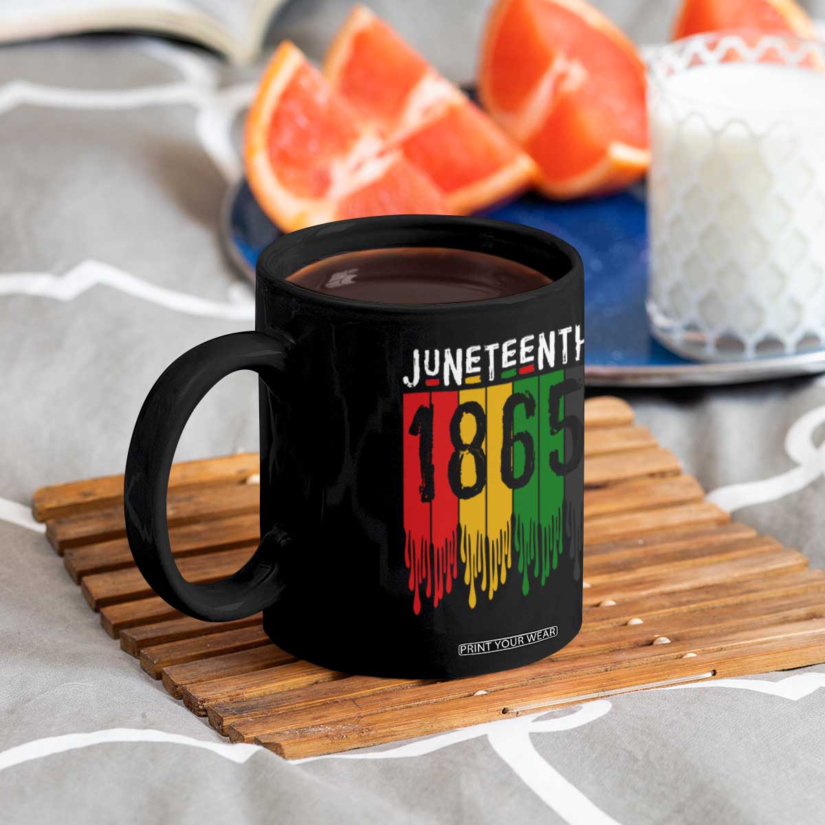 Juneteenth Freedom Pride Coffee Mug African American Heritage Graphic TS12 Print Your Wear