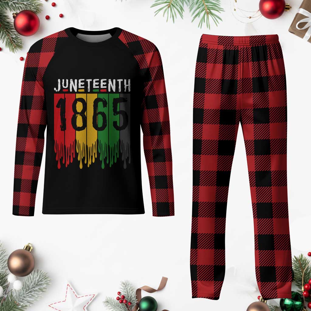 Juneteenth Freedom Pride Plaid Pajama Set African American Heritage Graphic TS12 Buffalo Plaid Print Your Wear