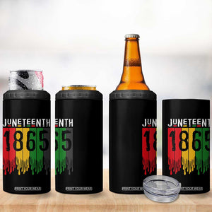 Juneteenth Freedom Pride 4 in 1 Can Cooler Tumbler African American Heritage Graphic TS12 Print Your Wear