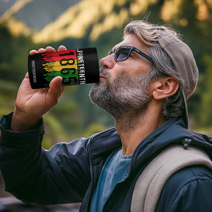 Juneteenth Freedom Pride 4 in 1 Can Cooler Tumbler African American Heritage Graphic TS12 Print Your Wear