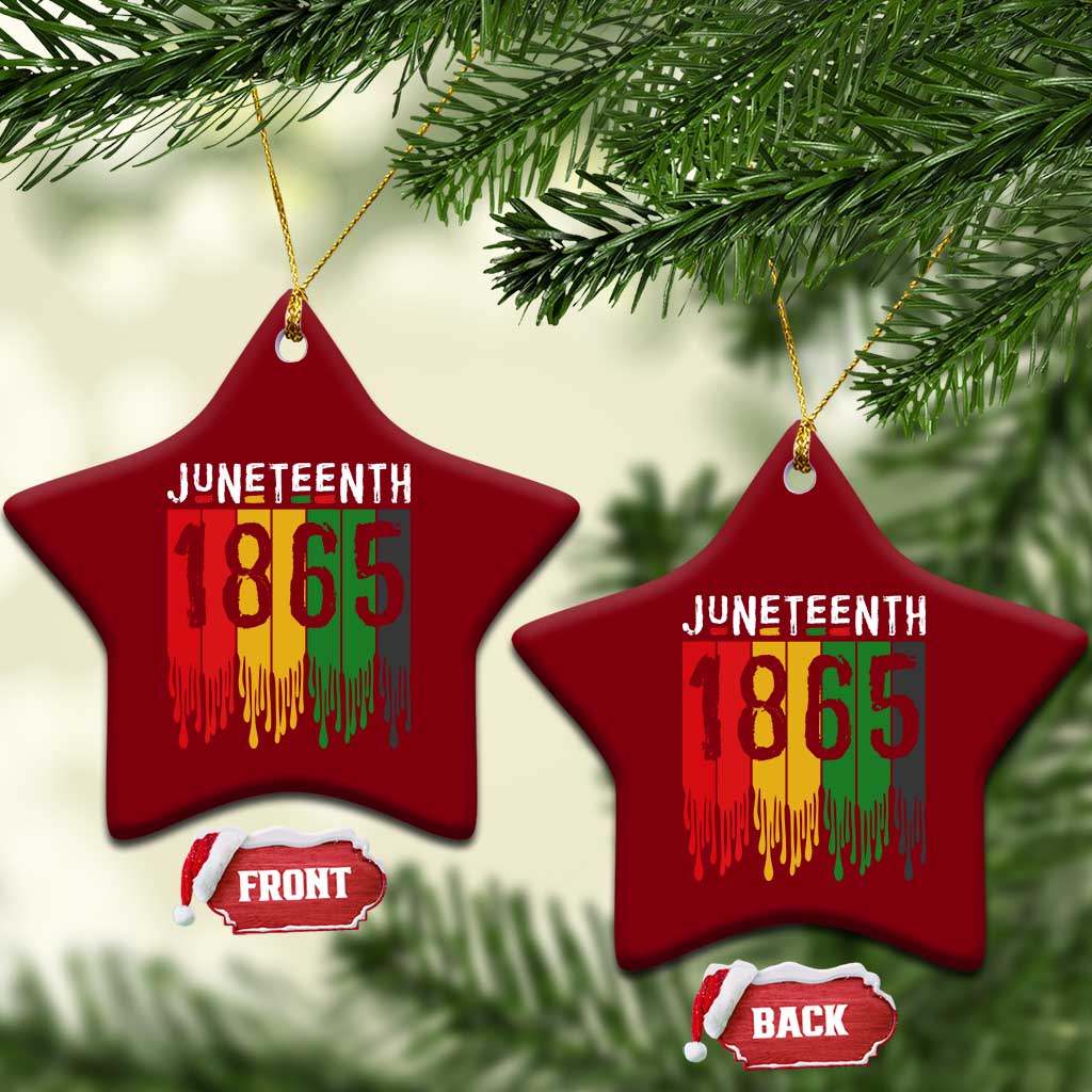 Juneteenth Freedom Pride Ceramic Ornament African American Heritage Graphic TS12 Print Your Wear
