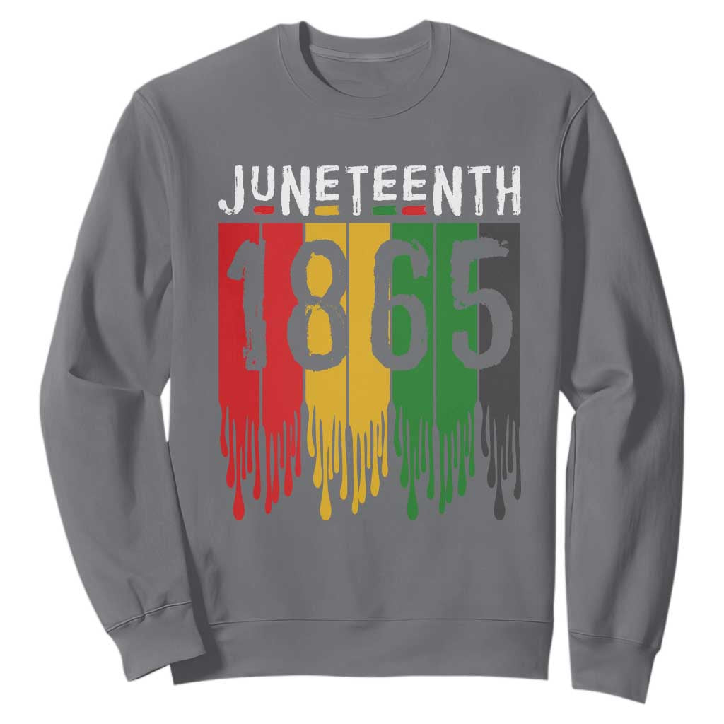 Juneteenth Freedom Pride Sweatshirt African American Heritage Graphic TS12 Charcoal Print Your Wear