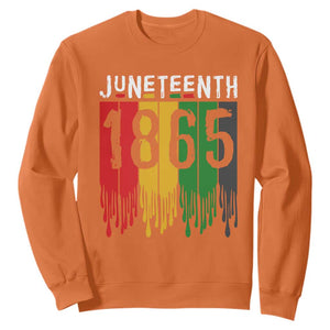 Juneteenth Freedom Pride Sweatshirt African American Heritage Graphic TS12 Orange Print Your Wear