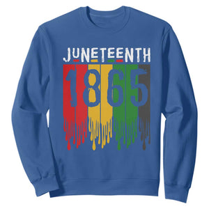 Juneteenth Freedom Pride Sweatshirt African American Heritage Graphic TS12 Royal Blue Print Your Wear