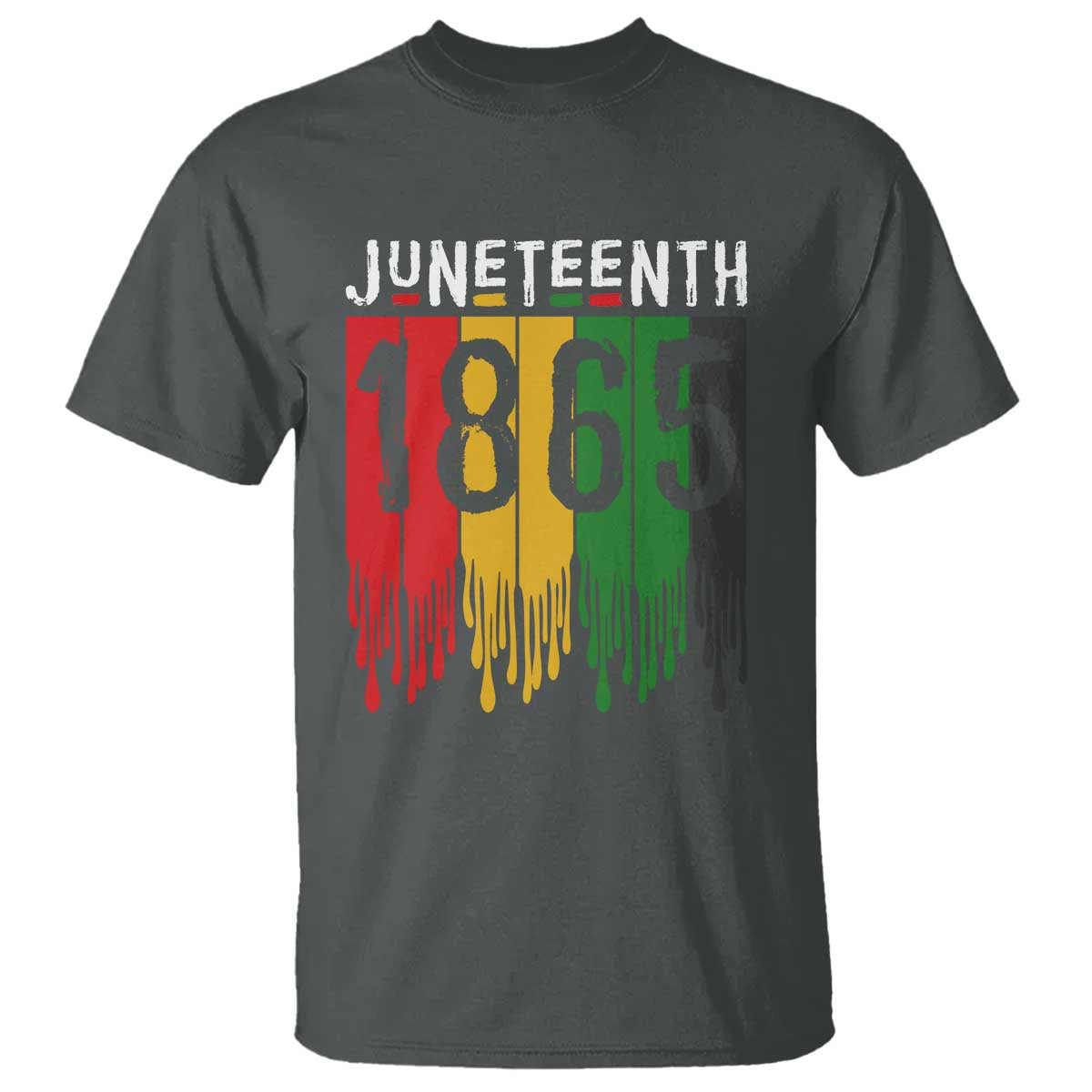 Juneteenth Freedom Pride T Shirt African American Heritage Graphic TS12 Dark Heather Print Your Wear