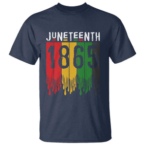 Juneteenth Freedom Pride T Shirt African American Heritage Graphic TS12 Navy Print Your Wear
