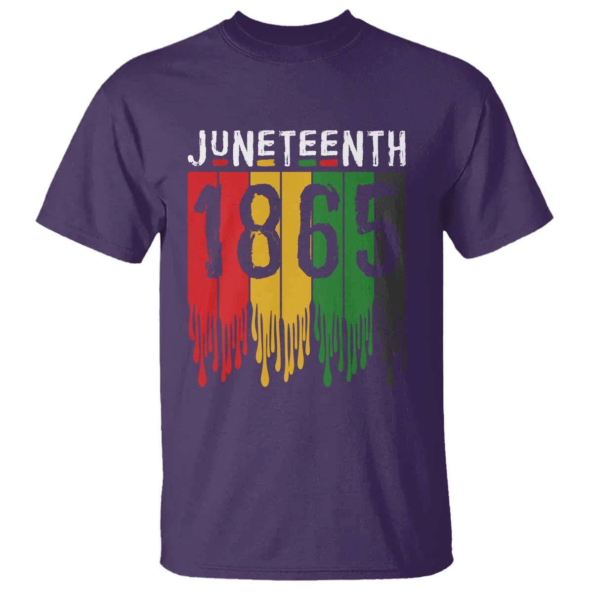 Juneteenth Freedom Pride T Shirt African American Heritage Graphic TS12 Purple Print Your Wear