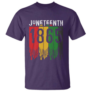 Juneteenth Freedom Pride T Shirt African American Heritage Graphic TS12 Purple Print Your Wear