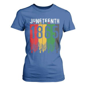 Juneteenth Freedom Pride T Shirt For Women African American Heritage Graphic TS12 Royal Blue Print Your Wear
