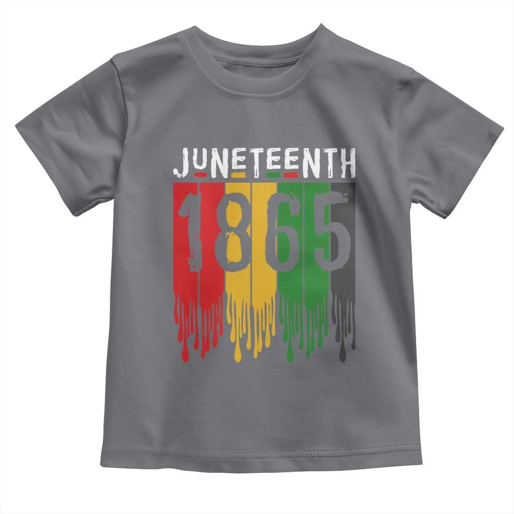 Juneteenth Freedom Pride Toddler T Shirt African American Heritage Graphic TS12 Charcoal Print Your Wear