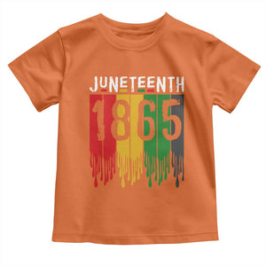 Juneteenth Freedom Pride Toddler T Shirt African American Heritage Graphic TS12 Orange Print Your Wear