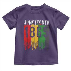 Juneteenth Freedom Pride Toddler T Shirt African American Heritage Graphic TS12 Purple Print Your Wear