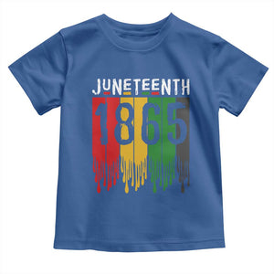 Juneteenth Freedom Pride Toddler T Shirt African American Heritage Graphic TS12 Royal Blue Print Your Wear