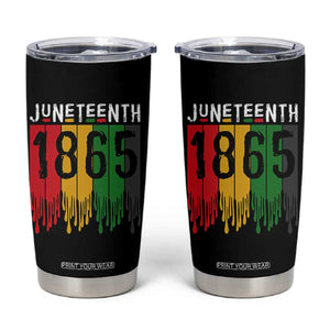 Juneteenth Freedom Pride Tumbler Cup African American Heritage Graphic TS12 Black Print Your Wear
