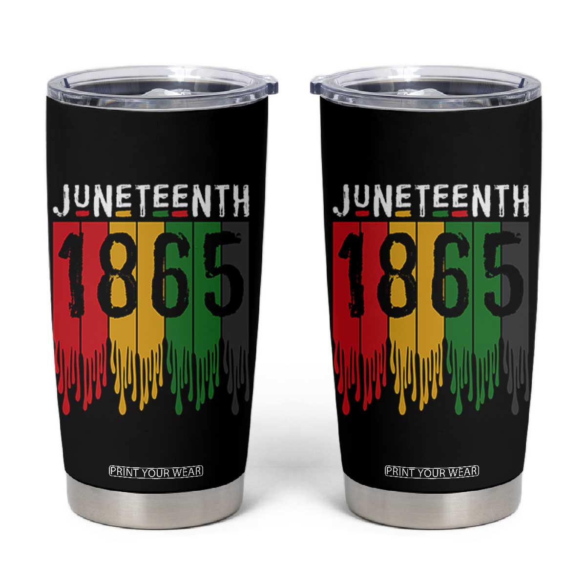 Juneteenth Freedom Pride Tumbler Cup African American Heritage Graphic TS12 Black Print Your Wear