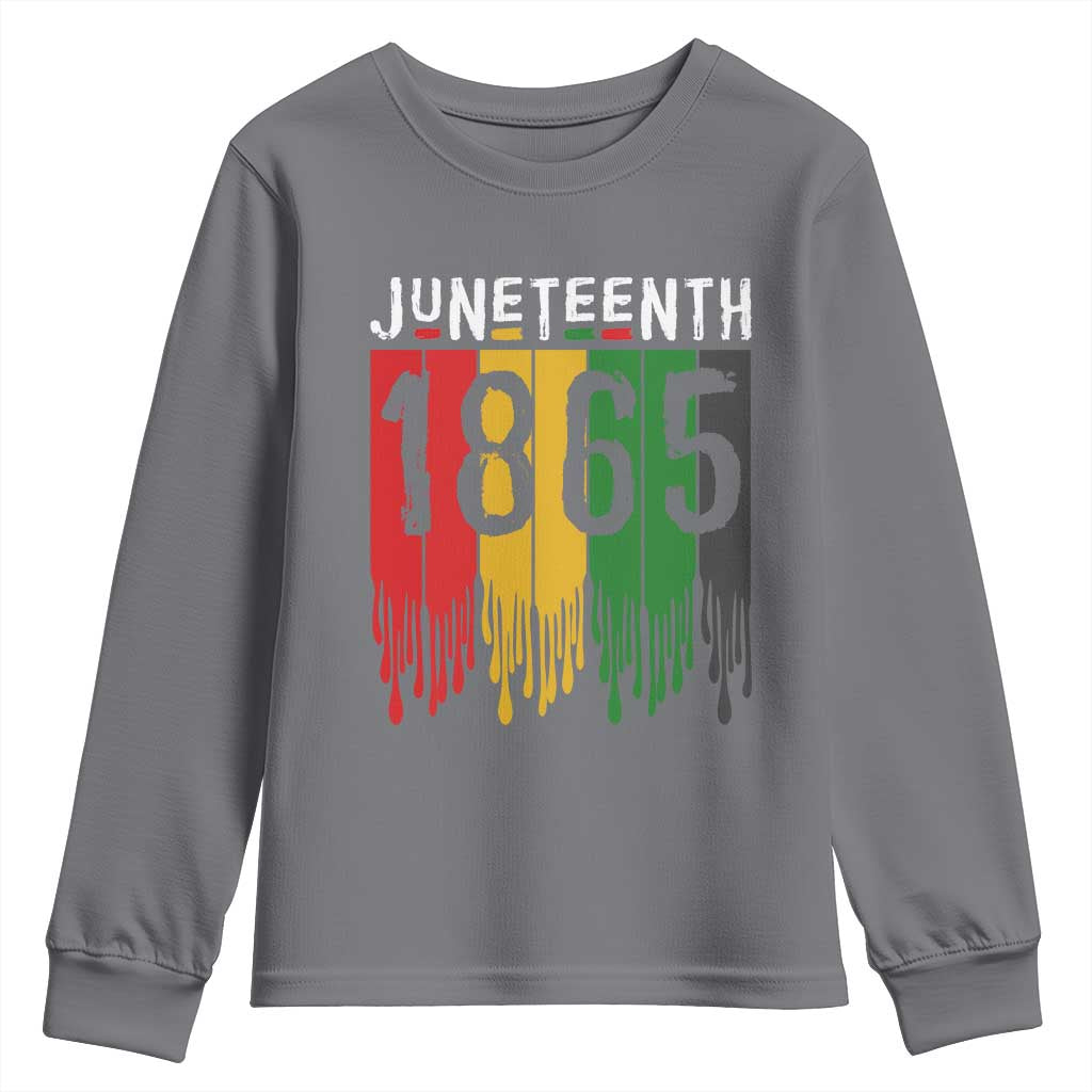 Juneteenth Freedom Pride Youth Sweatshirt African American Heritage Graphic