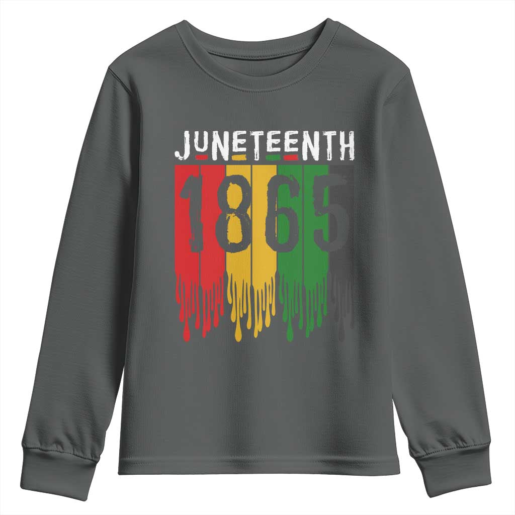 Juneteenth Freedom Pride Youth Sweatshirt African American Heritage Graphic