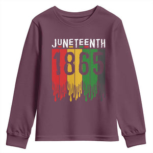 Juneteenth Freedom Pride Youth Sweatshirt African American Heritage Graphic