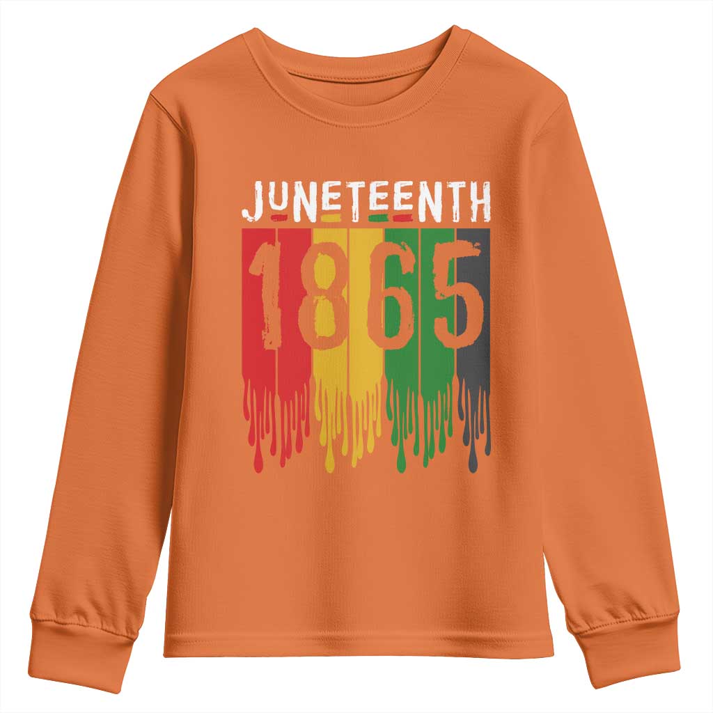Juneteenth Freedom Pride Youth Sweatshirt African American Heritage Graphic