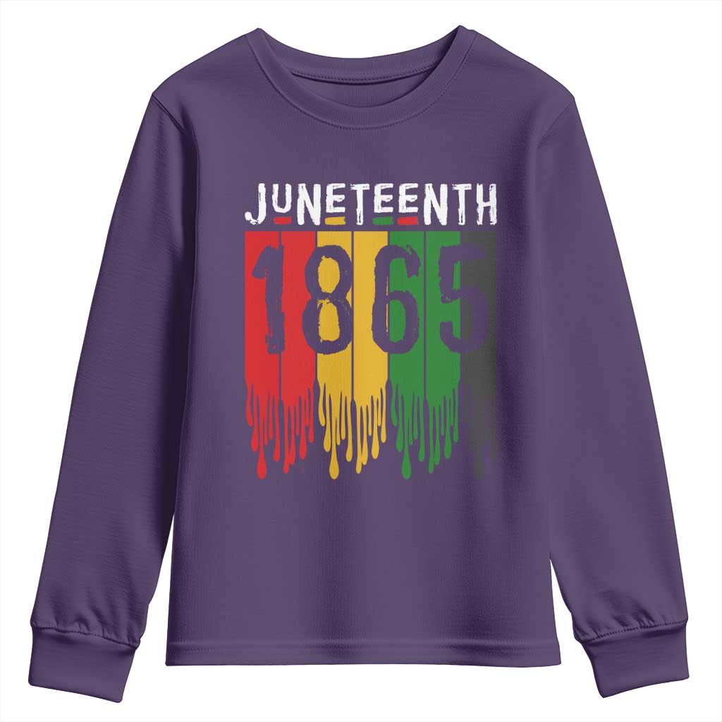 Juneteenth Freedom Pride Youth Sweatshirt African American Heritage Graphic